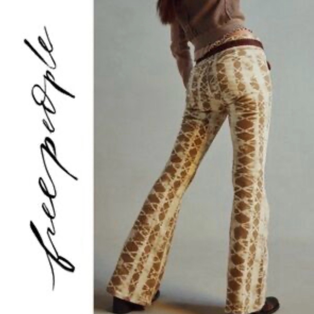 Free People “Penny Pul On” stretch Flare Pants